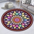 thumbnail image 6 of Christmas Tree Round Area Rug, festive pine circle carpet for family room or nursery, soft washable non-slip floor mat, holiday seasonal décor, 6 of 6