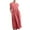 Red, variant on Odeerbi Cotton Linen Dresses for Women 2025 Trendy Solid Sleeveless Maxi Dress Round Neck Retro Long Dress Navy