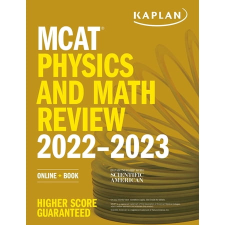 Kaplan Test Prep: MCAT Physics and Math Review 2022-2023 : Online + Book (Paperback)