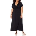 thumbnail image 3 of Baywell Long skirt Solid Color Dress Loose Dress Adjustable Waist V Neck Leisure Dress, 3 of 7