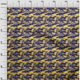 thumbnail image 3 of oneOone Silk Tabby Blue Fabric Abstracts Sewing Material Print Fabric By The Yard 42 Inch Wide, 3 of 5
