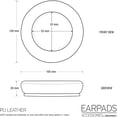 thumbnail image 2 of Brainwavz Round Replacement Memory Foam Earpads - Suitable for Many Other Large Over The Ear Headphones - Compatible, 2 of 5