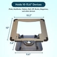 thumbnail image 3 of Soporte para portátil, ergonómico, giratorio, gris espacial, 3 of 9