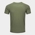 thumbnail image 4 of OIOLOYJM Men's Workout T-Shirt Summer Sport Quick Dry Stretch Lightweight Shirts Casual Basic Athletic Work Tops (No Sunglasses) Army Green L, 4 of 4
