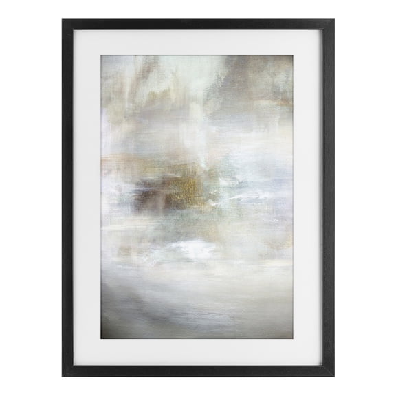 Stupell Industries Contemporary Soft Haze of Subtle Light Black Framed Print Under Glass, 14 x 20, by Hope Bainbridge