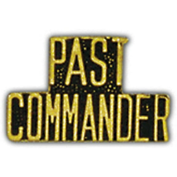 Eagle Emblems P14859 Pin - Script, Past Commander - 1 in.