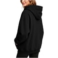 thumbnail image 7 of WWC Womens Hoodie, Quarter Zip Pullover Sweatshirt with Pockets, Loose Fit Half High Collar Casual Sweater S-XXL, 7 of 7