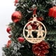 thumbnail image 5 of De Madera Ahuecado Gingerman Colgante Árbol De Navidad Colgante Colgante Regalo Para Amigos Y Familiares Advancent HA045231-06, 5 of 6
