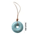 thumbnail image 3 of Stylish PU Leather Doughnuts Keychain/Lanyard Accessory Cartoon Bag Pendant Decorative Keyring Charm for Daily Use, 3 of 9