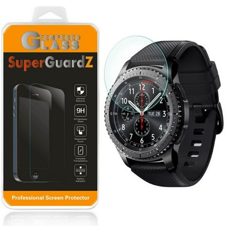[3-Pack] For Samsung Gear S3 Classic / Samsung Gear S3 Frontier - SuperGuardZ Tempered Glass Screen Protector [Anti-Scratch, Anti-Bubble] + 4-in-1 LED Stylus (Best Screen Protector For Samsung Gear S3)