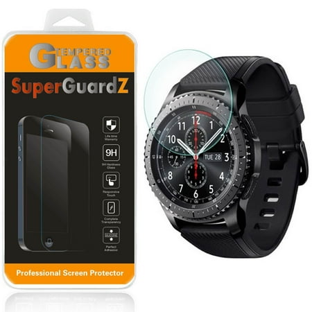 [2-Pack] For Samsung Gear S3 Classic / Samsung Gear S3 Frontier - SuperGuardZ Tempered Glass Screen Protector [Anti-Scratch, Anti-Bubble] + 2 Stylus (Best S3 Screen Protector)