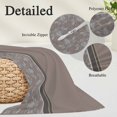 thumbnail image 2 of Boho Brown Flower Pillow Covers, Linen Long Throw Pillow Case, Abstract Bohemia Pesley Floral Holiday Pillow Protector Decorative Cushion Cover for Living Room/Bedroom 24" x 36", 2 of 8
