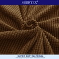 thumbnail image 4 of 2024 Solid Print Polyester Loveseat Slipcover  Chocolate, 4 of 6
