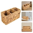 thumbnail image 2 of ColoMX Cesta de almacenamiento de escritorio multiusos, cesta tejida, cesta organizadora para baño, cesta para tanque de inodoro, 2 of 7