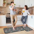 thumbnail image 6 of SKYSONIC Doodle Rock Music Kitchen Mats Set of 2 Guitar Piano Anti Fatigue Floor Runner Rug Non Slip Comfort Mat 19.7x27.6 Inch + 19.7x47.2 Inch for Living Room Laundry Room Hallway, 6 of 7