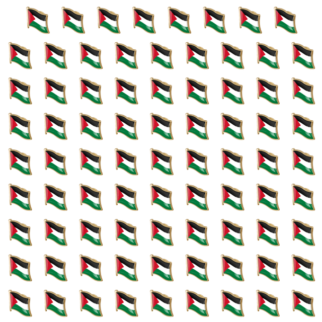 Insignias La Nacional Palestina Insignia Esmaltada Cristal Traje Recuerdo (19x18mm)