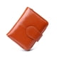 thumbnail image 1 of Jumpingount Cartera de cuero de diseño Simple, monedero plegable para almacenamiento de cambio de dinero, tarjetero de crédito y débito para Carteras Marrón, 1 of 6