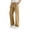 Khaki, variant on dazeni Girls Cargo Pants Kids Straight Leg Elastic Wasietd Lounge Pants Lightweight Comfy School Uniform Trousers