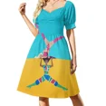 thumbnail image 1 of Vestido Shantay de doble manga con corte, vestidos de verano, vestido de verano, vestidos elegantes y hermosos para mujeres, vestidos elegantes, 1 of 7