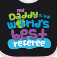 thumbnail image 4 of Inktastic Daddy Worlds Best Referee Boys or Girls Baby Bib, 4 of 4