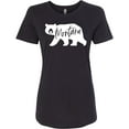 thumbnail image 3 of Inktastic Montana White Bear Silhouette Women's T-Shirt, 3 of 5