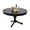 Natural-Curved Trestle Legs, variant on Wirrytor 47 ' Round Circle Wooden Pedestal Dining Table, with Round Tabletop & Curved Trestle Legs in Antiqued Brown Finish, Place Dining Table, Bistro