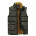 thumbnail image 2 of Fesfesfes Men's Fleece Vest Multi-bag Casual Outerwear Loose Vest Mountaineering Tooling Outdoor Vest Coat Sale Items, 2 of 6