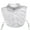 White, variant on harmtty Fake Collar Hollow Out Detachable Stand Collar Button Closure Soft Clothing Accessories Cotton Women Half Shirt Lace Dickey Collar for Autumn Winter,White