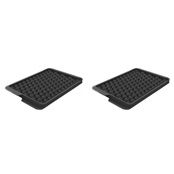 Zhuke Mini Ice Cube Trays Small Tiny Round Pebble Crushed Nugget Ice Trays for Freezer Crushed Ice Tray for Chilled Drinks Coffee Juice