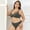 green, variant on C Cup D Cup Large Cup Mesh See-Through Sexy Thin Style Solid Color Push-Up Plus Size Bra