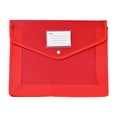 thumbnail image 2 of Plastic Expandable File Organizer Folder (No Divider), Transparent Document Holder StorageforReceipt/Paper/Bill/Letter, Easy To Label, Twill Transparent A4 Horizontal File Bag, 33 * 25cm, 2 of 9
