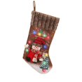 thumbnail image 4 of Medias navideñas, calcetines navideños, bolsas de regalo, calcetines navideños suaves, soportes de regalo, sacos colgantes navideños para hogares, Estilo muñeco de nieve, 4 of 10