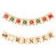 thumbnail image 2 of GOOHOCHY Banderines de arpillera navideña, pancarta decorativa colgante, suministros para fiestas y festivales, 2 of 8