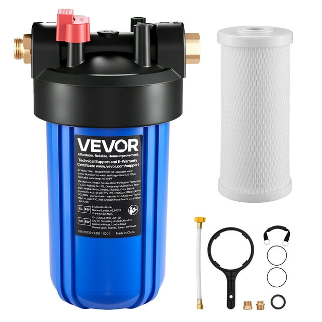 VEVOR Système de Filtration d'Eau pour RV avec Cartouche Remplaçable pour Eau Propre RV Bateau