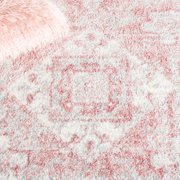 SAFAVIEH Layla Yorick Oriental Area Rug, Ivory Grey/Pink, 8' x 10'