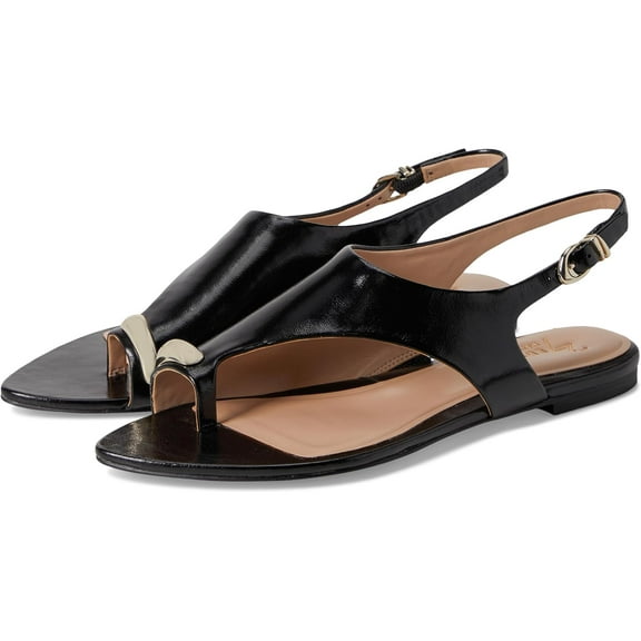 27 Edit Naturalizer Women's Via Sandal Black Leather 8M