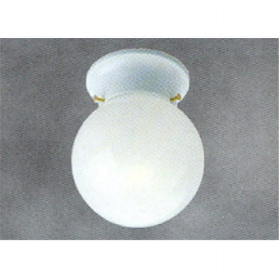 Gloss White Machine Blown Glass Globe Shade 85570 - Pack of 6