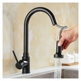 thumbnail image 2 of Pull Out Kitchen Faucet Black Oil Brush Sink Mixer Tap 360 Degree Kitchen Faucet Rotation Mixer Tap Kitchen Tap ,Easy to Install, 2 of 7