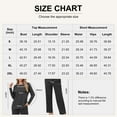 thumbnail image 5 of Qylux Women's Pajama Long Sleeve Adjustable Long Pants Sleepwear Set Soft Two Piece Matching Set with Pockets,Black,S, 5 of 7