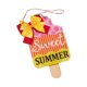 thumbnail image 1 of Letrero colgante de playa de arena con helado, letrero de madera, letrero de bienvenida de verano para ventana, Dulce verano, 1 of 9