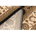 thumbnail image 4 of 5' X 8' Black and Ivory Oriental Power Loom Area Rug, 4 of 5