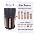 thumbnail image 3 of Manual Coin Sorter with 5-in-1 Measuring Tubes, Automatic Coin Counter Organizer, 3 of 6