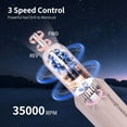 thumbnail image 4 of Enhance Your Nails with HengYuaoler Electric Nail Filer Kit - Quiet, Powerful Motor, Intelligent Chip for Low Heat, Versatile Manicure Tools - Cordless & Portable Nail Dremel Tool for Women, 4 of 10