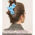 thumbnail image 5 of 4PCS Flower Hair Claw Clips for Women Flower Hair Clips Non-slip Cute Claw Clips Hawaiian Flower Hair Clip for Thick Thin Hair Strong Hold Hair Claws Hair Accessories for Women Girls, 5 of 6