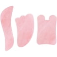 thumbnail image 1 of Gua Sha Natural Stone Rose Quartz Jade Facial Massage Tools Guasha Scraping Neck Back Head Body Massage & Relaxation, Sector, 1 of 7