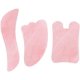 thumbnail image 1 of Gua Sha Piedra natural Cuarzo rosa Jade Herramientas de masaje facial Guasha Raspado Cuello Cabeza trasera Masaje corporal Relajación, Sector Mix 3pcs guasha Jormftte HMHZ908-2, 1 of 7