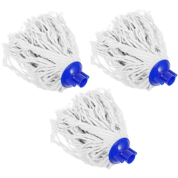 AURARMLET Dust Mop Heads Assorted Color Cotton and Plastic for Home Cleaning 3Pcs