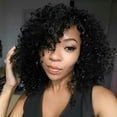 thumbnail image 5 of Perruques pour Femmes, Perruque Synthétique Longue et Bouclée, Perruque Noire pour Cheveux, 5 of 5