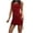 Wine, variant on fartey Womens Ribbed Knit Mini Dress Ruched Sleeveless Tank Dresses With Drawstring Slim Camisole Sundresses Soft Comfy Solid Color Holiday Beach Party Dress