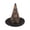 Black, variant on Halloween Wizard Hat Pet Costume Adjustable Witch Headwear for Cats and Small Dogs Festive Dress Up Orange